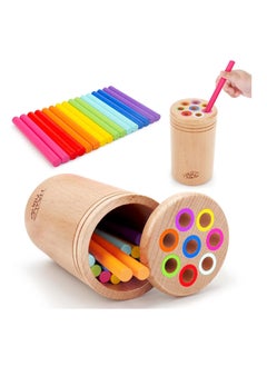 spa luxetique Montessori Toys for 1-3 Year Old: Wooden Learning Color Sorting Toys for Toddlers Age 1 2 3, Fine Motor Developmental Infants Sensory Matching Games, Busy Board 18 month old Baby Boys Girls Gifts  - Image 1