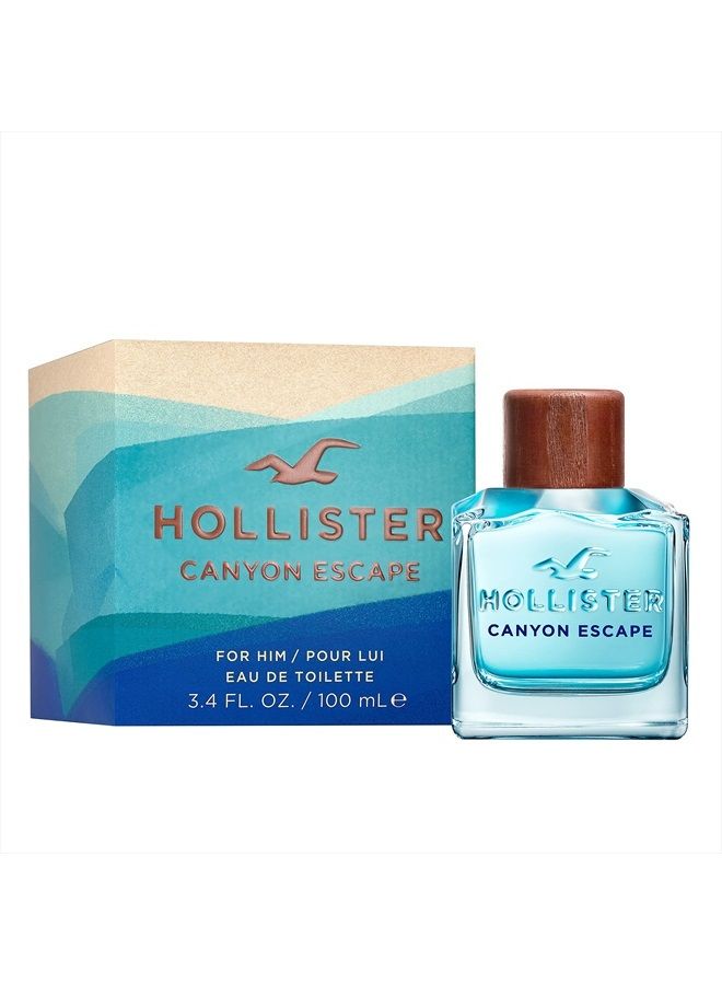 HOLLISTER رذاذ عطر كانيون إيسكيب للرجال 3.4 أونصة - Image 2