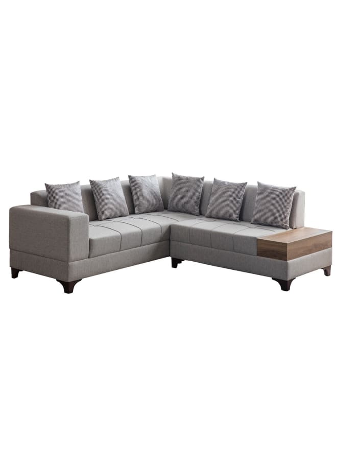 Retro Modern corner sofa 210 cm - gray - Image 2