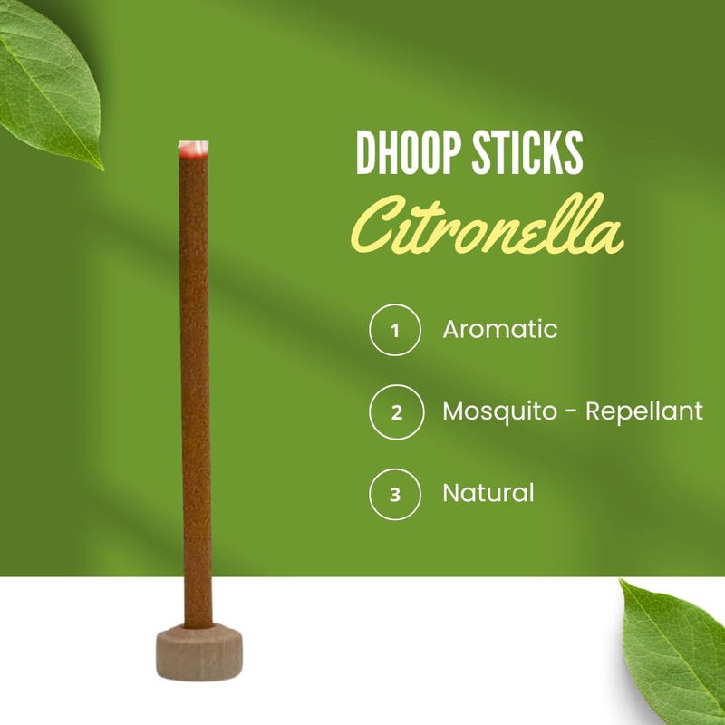 عصي دهوب نيرمال كومفورت 60 للحديقة/القاعة/الشقة | طارد للبعوض 60 عصا/مخروط دهوب، مستند إلى السترونيلا | العطر - السترونيلا | 100% عضوي | عصي/مخروط دهوب طارد للبعوض - Image 3