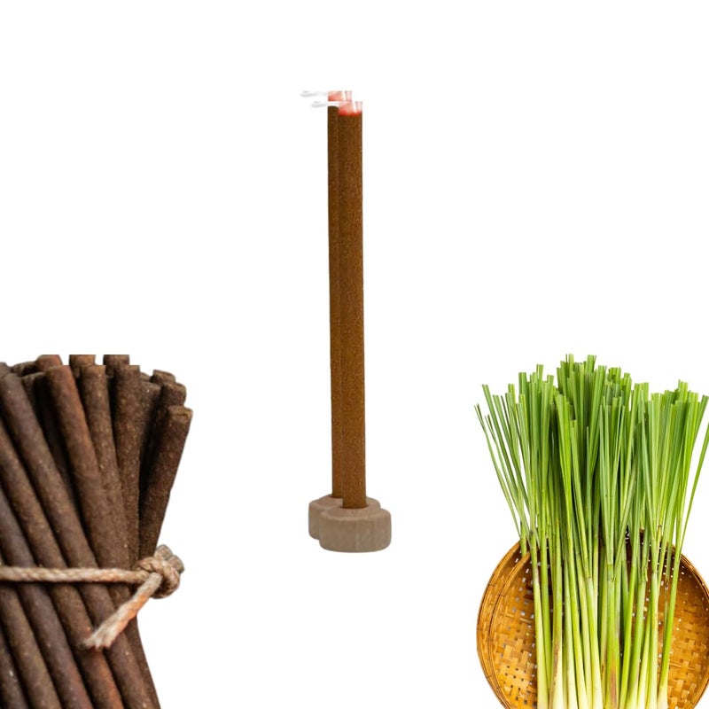 عصي دهوب نيرمال كومفورت 60 للحديقة/القاعة/الشقة | طارد للبعوض 60 عصا/مخروط دهوب، مستند إلى السترونيلا | العطر - السترونيلا | 100% عضوي | عصي/مخروط دهوب طارد للبعوض - Image 1