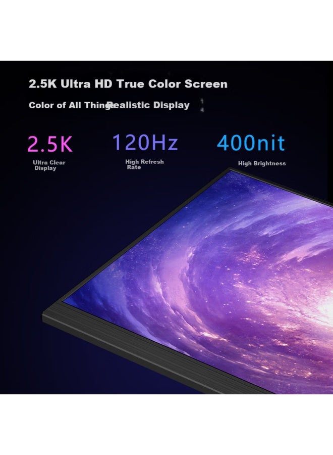 Eimio Portable Monitor Display Dci-p3 Color Gamut 16-inch 16：10 Secondary Screen For Computer, Laptop, Switch, Mobile Phone, Ps5 Expansion Screen X16s - Image 3