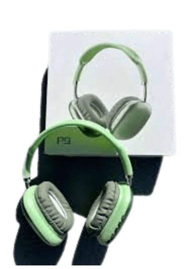 Generic - P9 Bluetooth Wireless Headset With Mic Green - Image 1