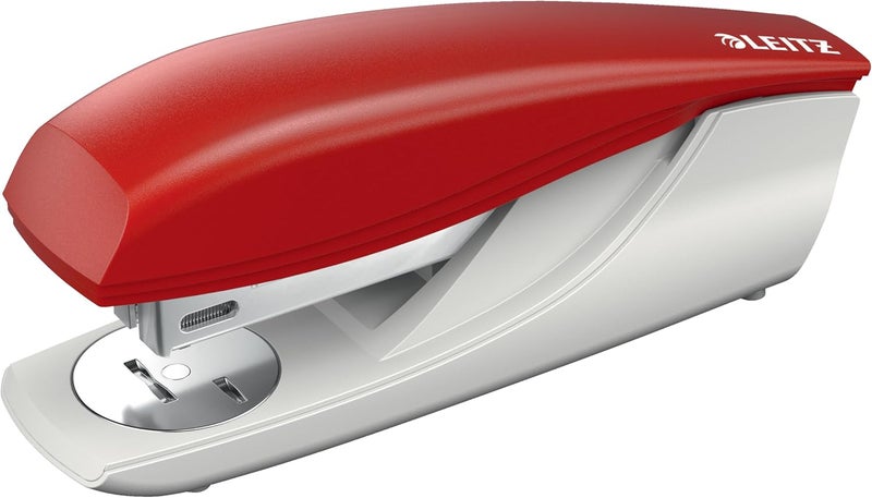 LEITZ Stapler, 30 Sheet Capacity, Ergonomic Plastic Body, Includes Staples, NeXXt Range, 55000025 - Red - Image 1