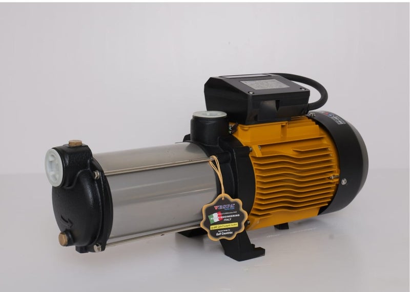 VESPA MH 145/5MT 2HP Horizontal Multistage Water Pump SS316 Impeller 145 LPM 62m Head 1.25 Inch Inlet Outlet 3 Phase