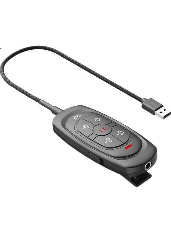 iKF V12 Gaming Headset Sound Card Headset Wired Fps Sound Positioning Partner Magic Sound Card One-Click 7.1 Sound Field Chicken Eating Artifact Fearless Contract Shadow Black - Image 2
