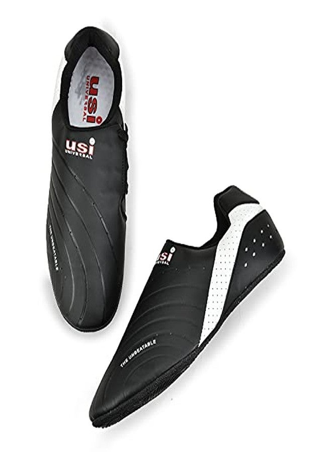 USI Universal 701MB PU Martial Art Shoes, Martial Art Taekwondo Sneaker Shoe Foe Men, Light Weight (Black/White, Size 6) - Image 5