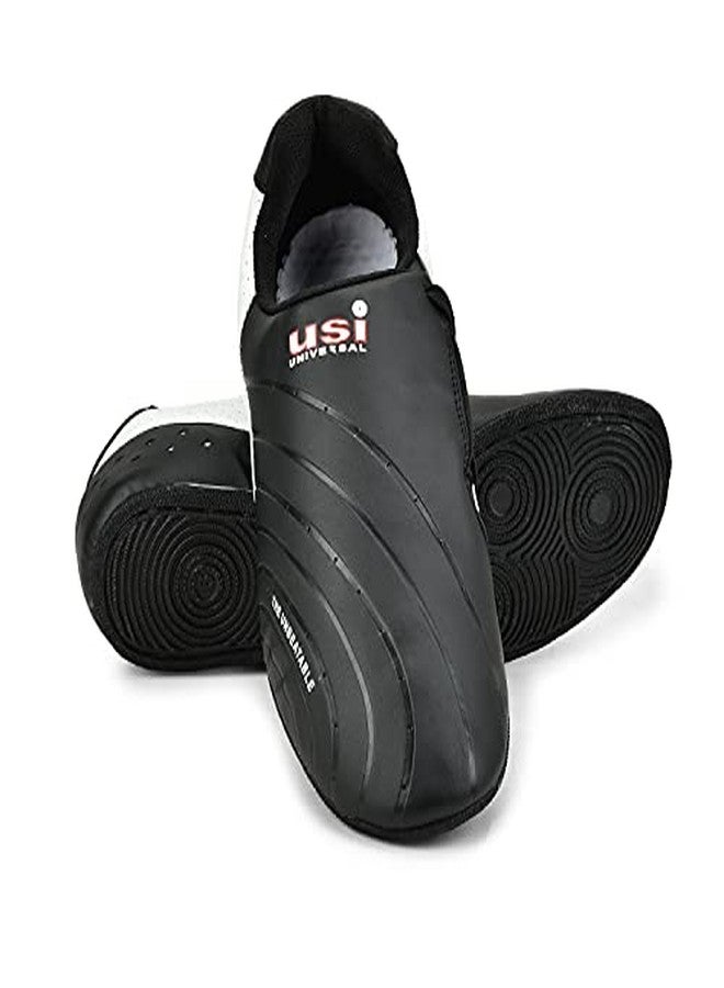 USI Universal 701MB PU Martial Art Shoes, Martial Art Taekwondo Sneaker Shoe Foe Men, Light Weight (Black/White, Size 6) - Image 3