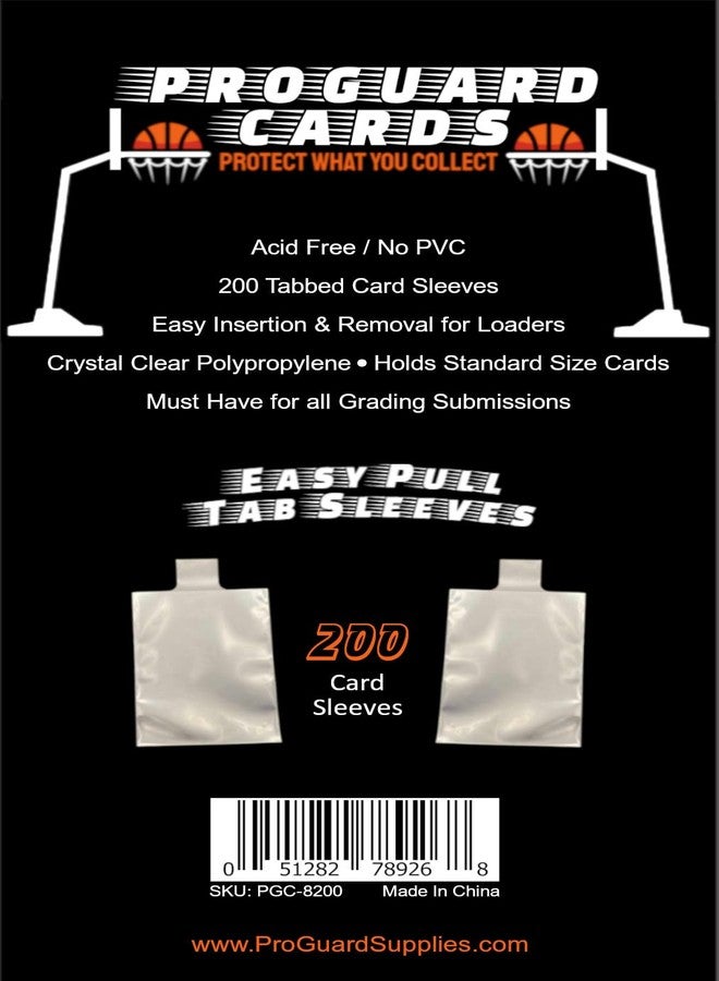 ProGuard Cards Tabbed Card Sleeves 2pks with Easy Pull Tab for Top Loaders & Semi Rigid Holders 200 Sleeves - Image 3