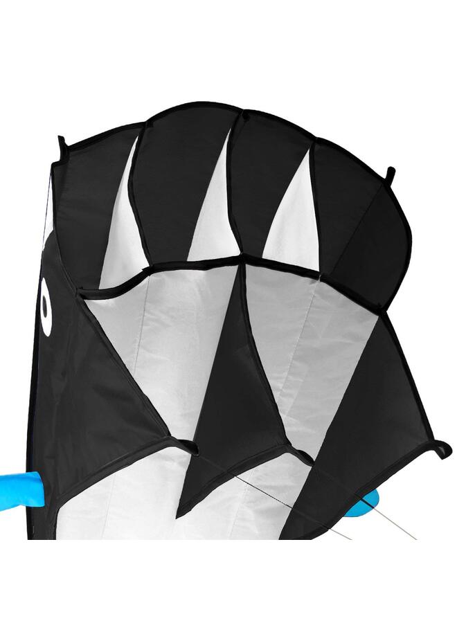 LAMAY Dolphin Kite for Adult, 81.9in×46.8in Frameless Soft Parafoil Giant Kite Easy to Fly Beginners and Perfect for The Beach, Family Activity - Image 4