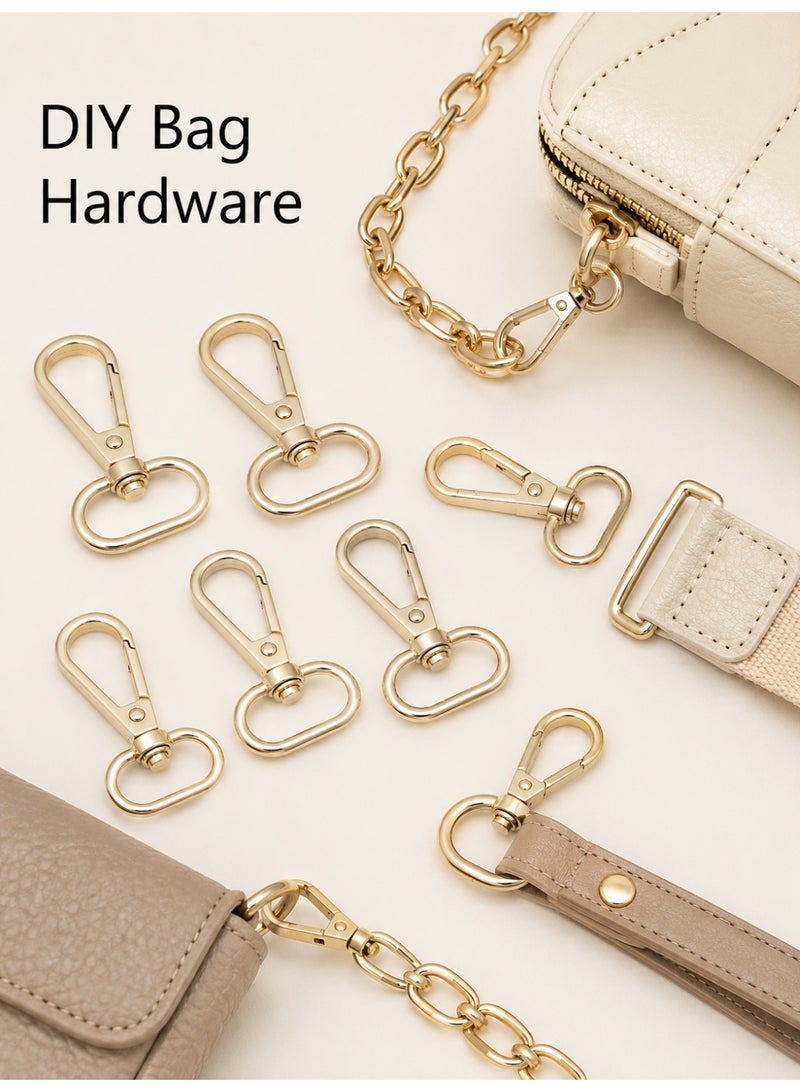 6PCS Swivel Snap Hook Clasp for Bags Keychains Straps and DIY Crafts, Golden - Image 5