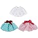 E-TING ETING 3 Pcs Santa Clothing Dress for elf Doll Christmas Accessories White Skirt Green Polka Dot Skirt RedWhite Striped Skirt - Image 2