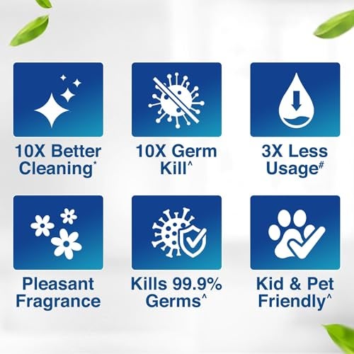 Lizol Disinfectant Surface & Floor Cleaner Liquid, Citrus - 625 ml (Pack of 2) | Suitable for All Floor Cleaner Mops | Kills 99.9% Germs| India's #1 Floor Cleaner - Image 4