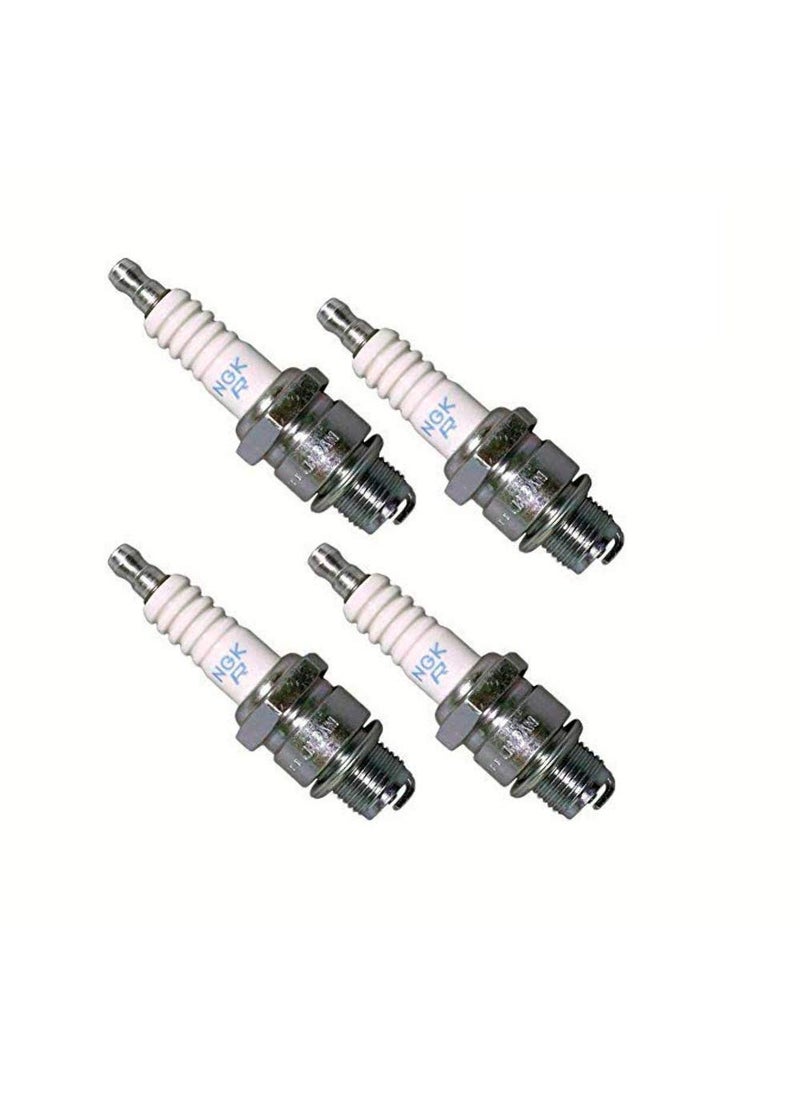 NGK NGK Spark Plug BR8ES For Motorcycle - Nickel- Set of 4 