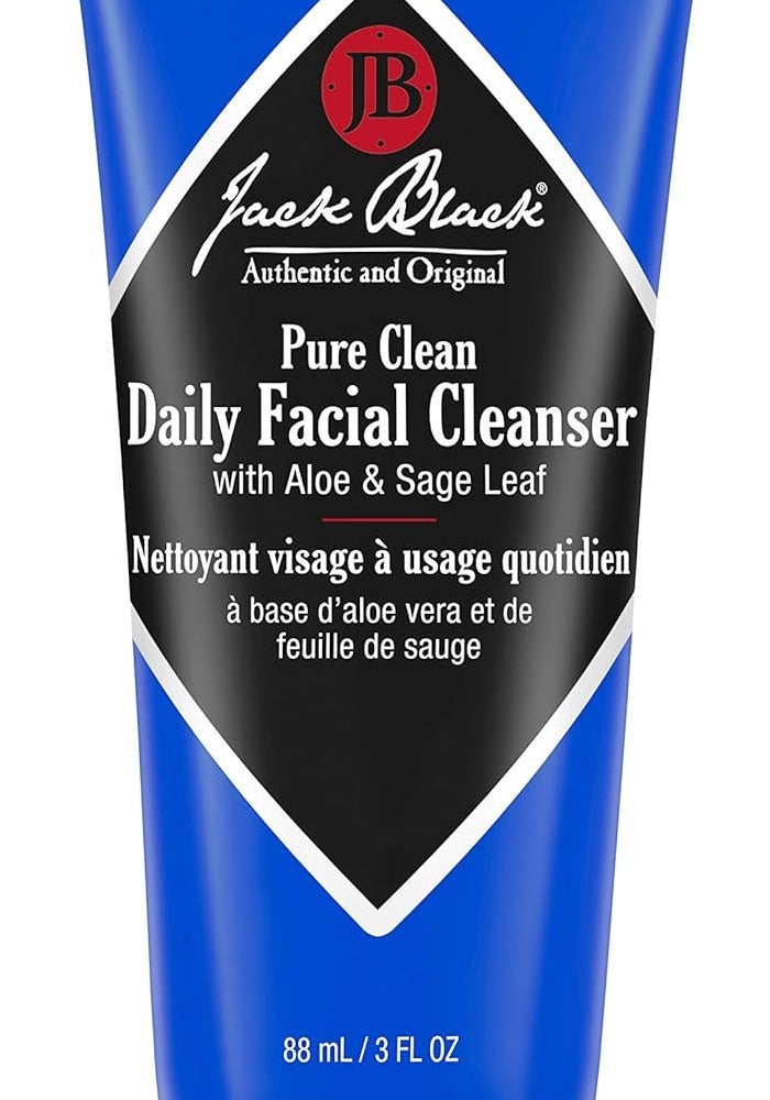 Jack Black Pure Clean Daily Facial Cleanser with Aloe and Sage Leaf - 3 Fl Oz