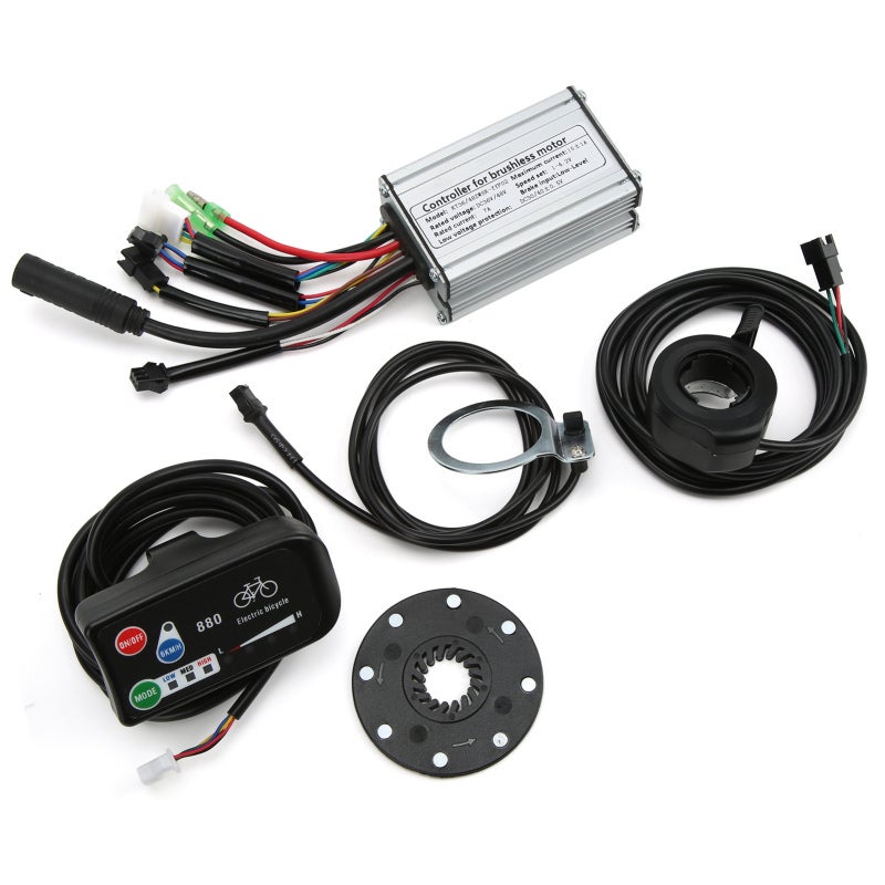 Electric Bicycle Controller: 36V/48V 250W Square Wave Kit - Aluminum Alloy Good Heat Dissipation LED880 Display for 3-Speed Brushless E Bike Conversion - Image 5