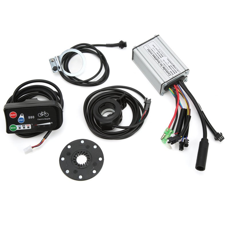 Electric Bicycle Controller: 36V/48V 250W Square Wave Kit - Aluminum Alloy Good Heat Dissipation LED880 Display for 3-Speed Brushless E Bike Conversion - Image 2