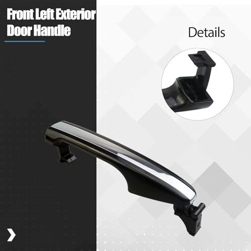 KMBNTU Front Left Exterior Door Handle Compatible with Toyota Avalon 2013 2014 2015 2016 2017 2018 - Image 2