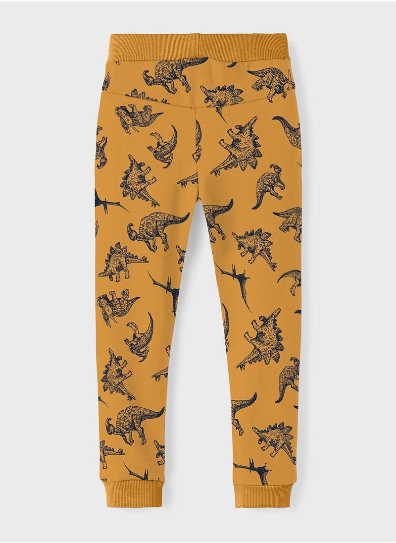 NAME IT - Kids Dinosaur Sweatpants - Image 1