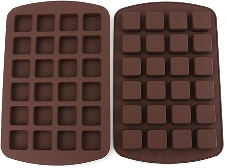 MoldBerry Silicone Square Chocolate Mold 24 Cavity | Food Grade Non-Stick Brownie & Candy Mould for Chocolate, Gummy, Toffee, Barfi, Mithai | Pack 1 - Image 4