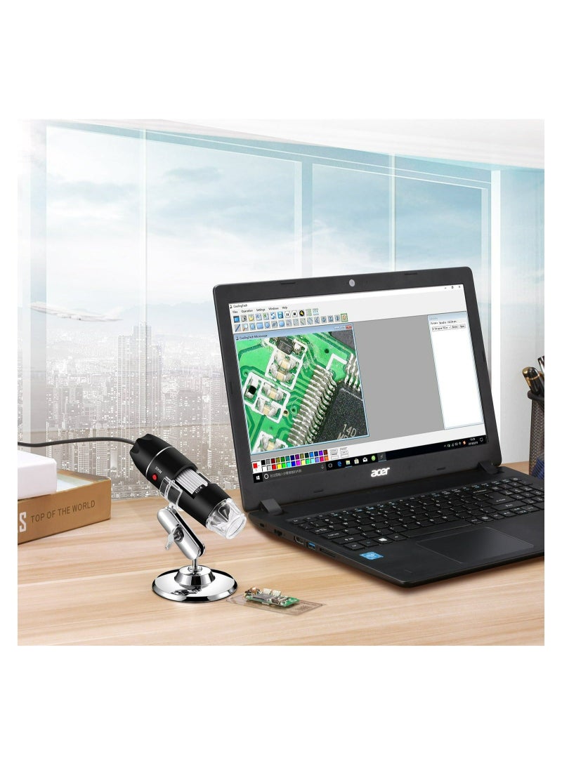 Generic USB Microscope, Digital Handheld 50X-1000X Magnification Endoscope Mini Video Camera with 8 Adjustable LED Lights, Compatible with Windows 7/8/10/11 Mac Linux Android (with OTG)  - Image 3