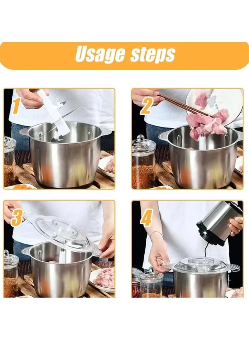 DENX DX3208 - Multifunctional Meat Grinder with 3L Capacity - Image 3