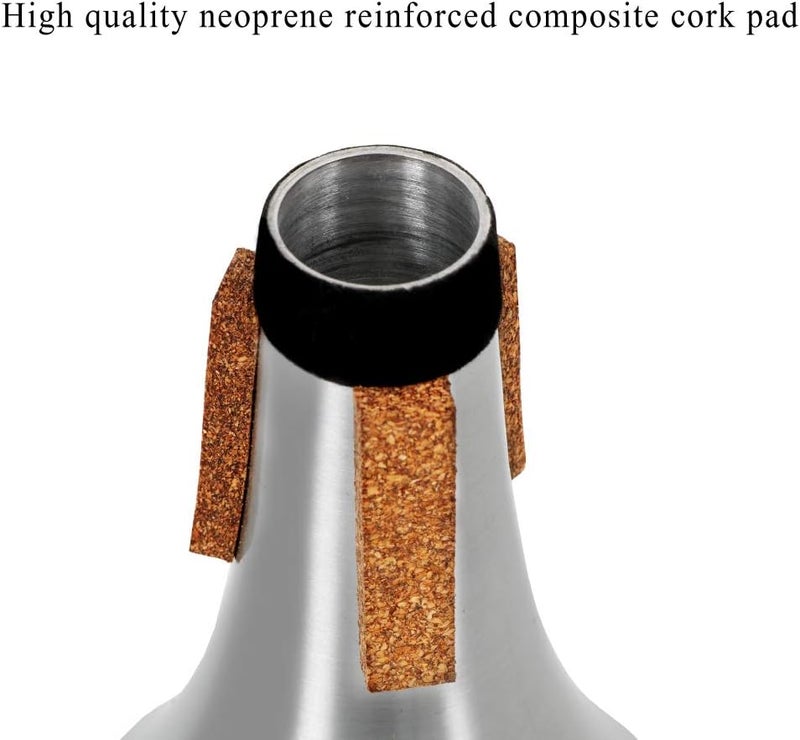 Eastrock Trumpet Straight Mute Silencer with Rubber Cork - Lightweight for Jazz, Classic, Beginners and Students - Image 3