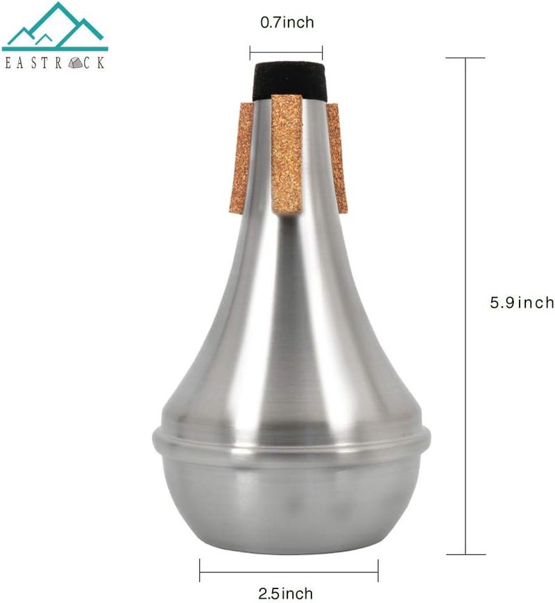 Eastrock Trumpet Straight Mute Silencer with Rubber Cork - Lightweight for Jazz, Classic, Beginners and Students - Image 2