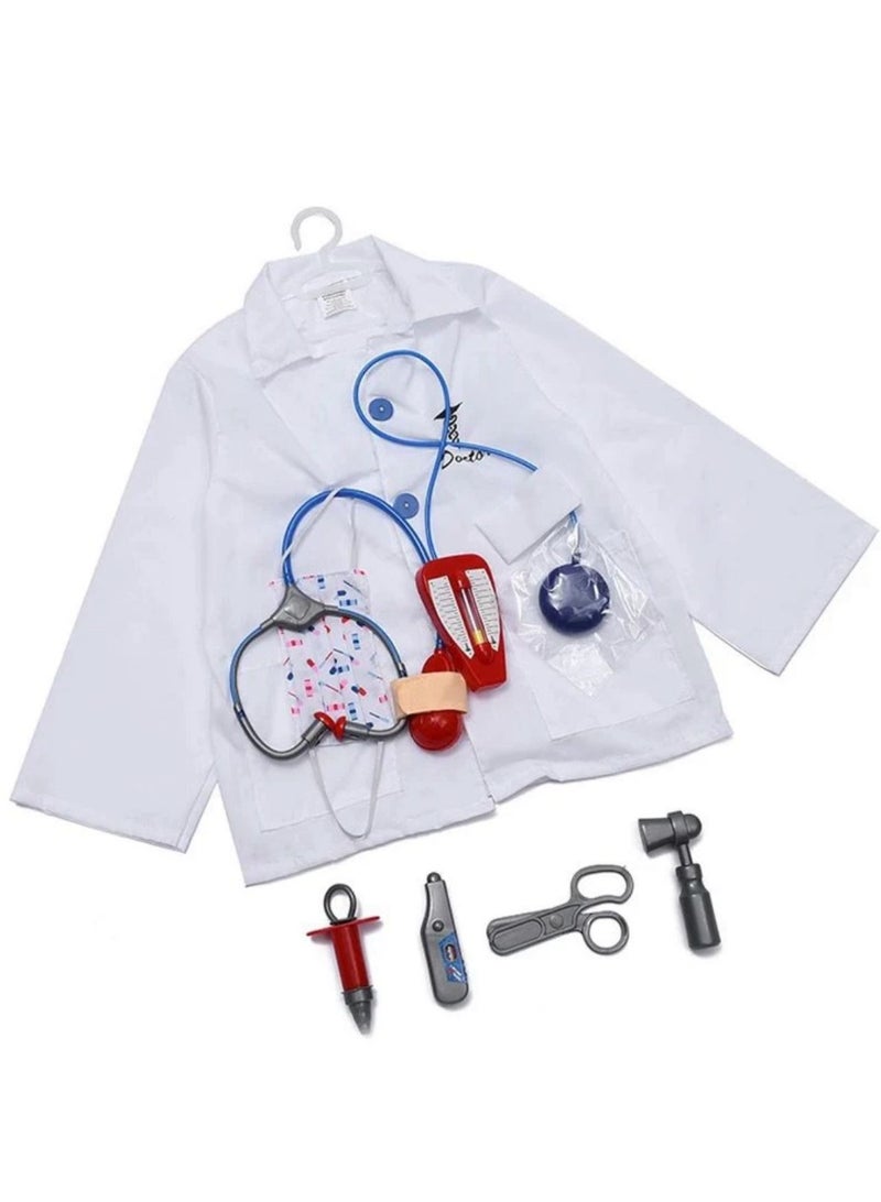 Kids' superhero doctor costume set (white coat and accessories) - Image 3