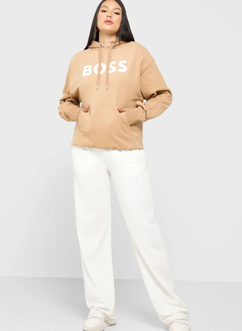 BOSS Pocket Detail Logo Hoodie