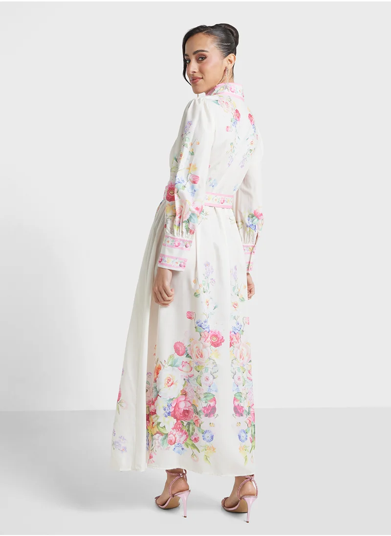 Khizana Floral Print Dress