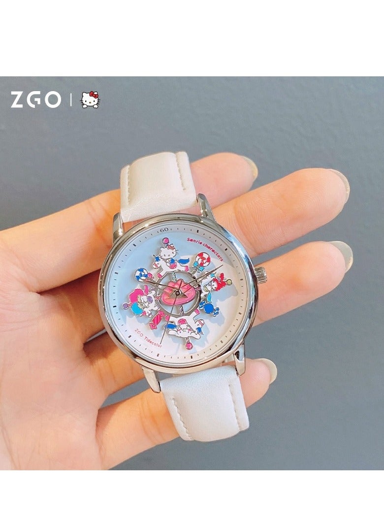 ZGO Carousel Watch Quartz Watch Waterproof Creative Gift Watch - Image 2