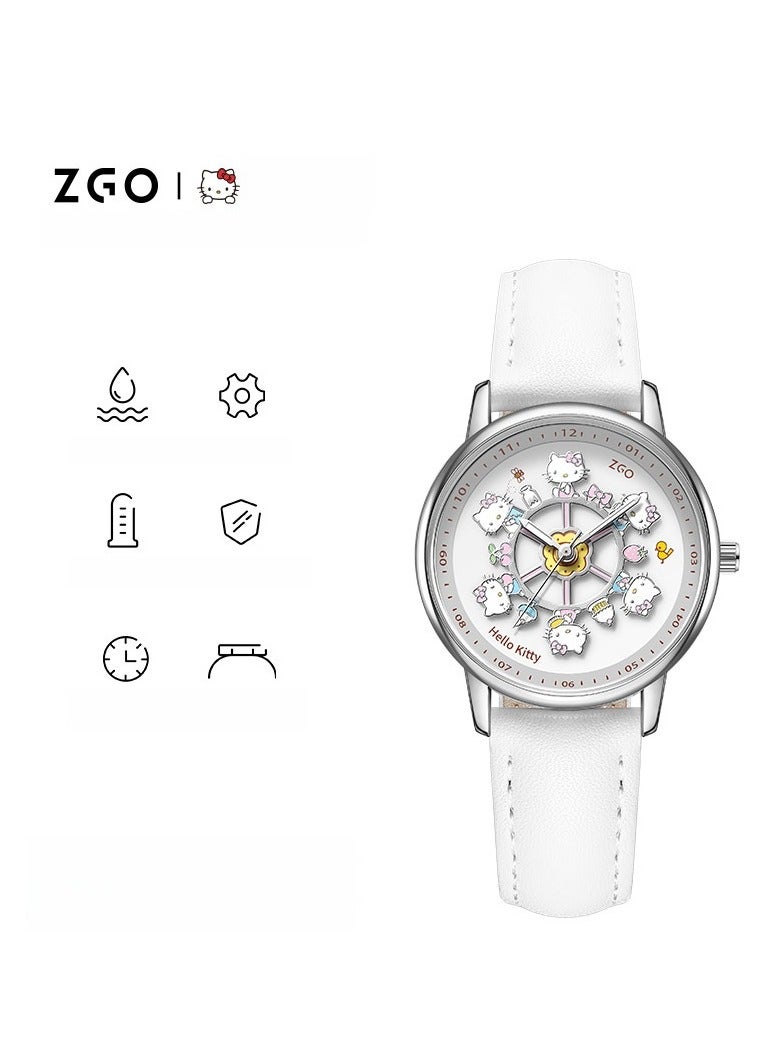 ZGO Carousel Watch Quartz Watch Waterproof Creative Gift Watch - Image 1