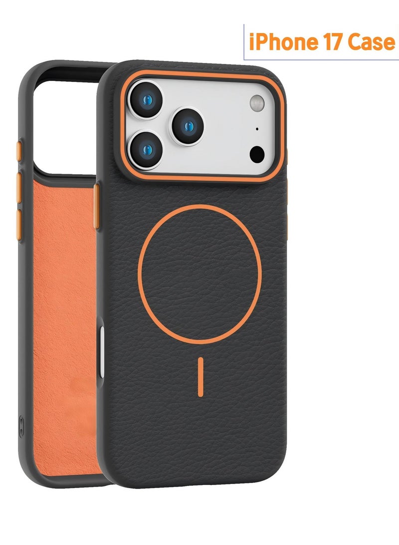 iPhone 17 Case | Litchi leather texture, full-body protection, ultra-thin and shockproof | Scratch-resistant, fingerprint-resistant | Soft microfiber lining - Image 1