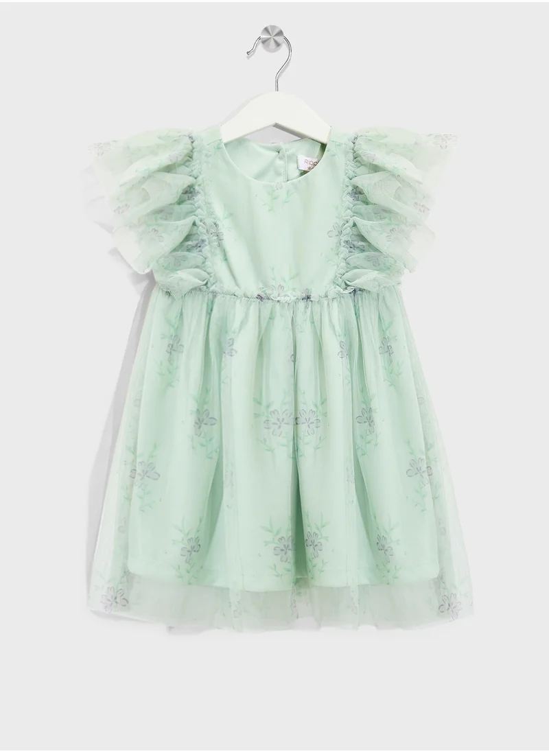 ريبلز مع نمشي Girls Party Dress
