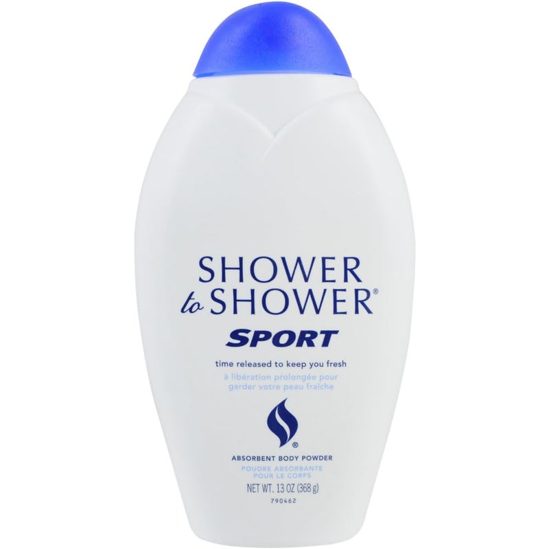 Shower to Shower Body Powder, Sport 13 oz - Image 1