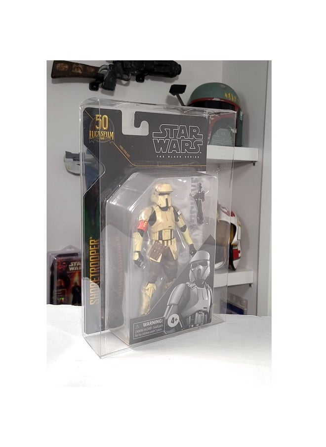 EVORETRO - Action Figure Display Case For 6 In Star Wars Black Series Archive 50Th Carded - 10 Pack - Clear 0.40 Mm Thick Pet Plastic Protective Box Case Storage - Keep Your Collection In Mint Condition - Image 1