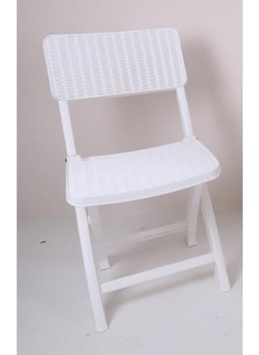 Mandella - Sky Folding Rattan Chair (Camping - Picnic Chair) White - Image 1