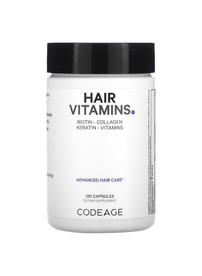 Codeage Codeage, Hair Vitamins, 120 Capsules  - Image 1