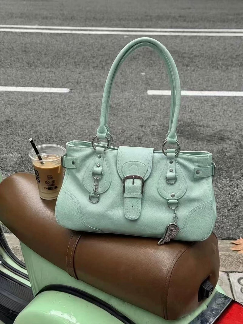 2026 New Korean Style Y2K Motorcycle Crossbody Bag for Women, Multiple Colors - Image 3