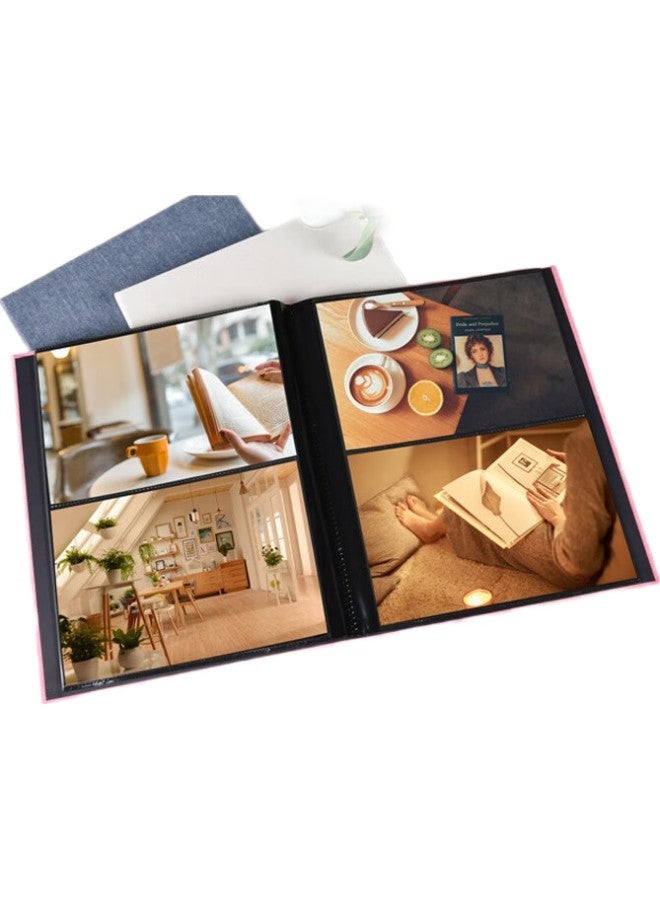 Ncl Zhonglin Insert-Style Photo Album, 48 Pages, 6 Inches, Fabric Pocket-Style Family Photo Collection, Horizontal Photo Book, Blue, A-Copk - Image 3