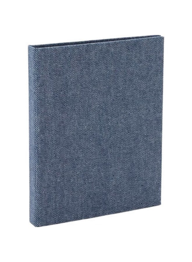 Ncl Zhonglin Insert-Style Photo Album, 48 Pages, 6 Inches, Fabric Pocket-Style Family Photo Collection, Horizontal Photo Book, Blue, A-Copk - Image 2