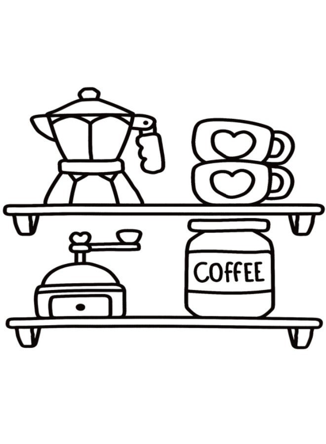 Cozy Kitchen Cartoon Coloring Book  - Image 5
