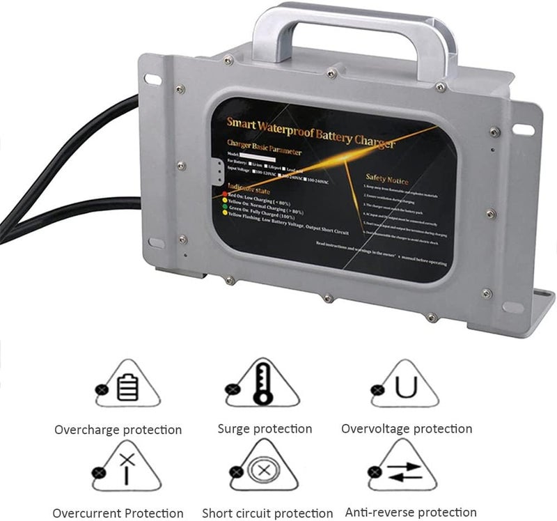 ZCBYBT IP68 Waterproof Lead Acid Battery Charger 12V 30A - Image 2