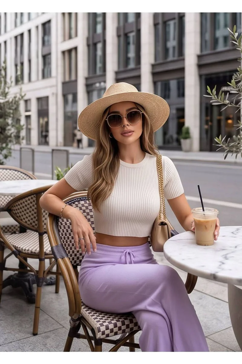 رايفان RYVAN Women’s Wide-Leg Pants