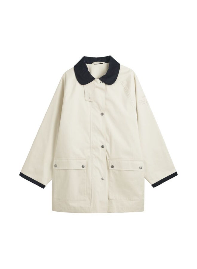 Contrast Collar Sailing Jacket