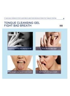 EELHOE Tongue Cleaning Gel Special Anti Bad Breath Tongue Cleaning Gel With Soft Tongue Brush, Easy  Use Tongue Scraper Precision Cleaning Brush Set  Keep Breath Fresh  - Image 3