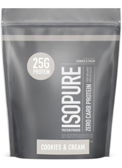 Natures Best Isopure, Whey Protein Isolate , Zero Carb Protein Powder, Cookies & Cream, 1 lb (454 g)