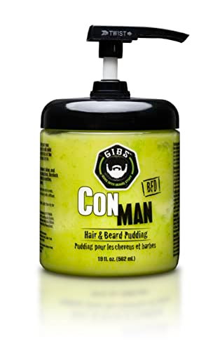 GIBS Grooming Con Man Hair  Beard Pudding 19 Fl Oz