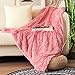 Tuddrom Decorative Extra Soft Faux Fur Throw Blanket 50"x60",Solid Reversible Fuzzy Double Layers Lightweight Long Hair - Image 2